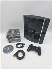 Sony PlayStation 3 PS3 Fat CECHL01 Gaming Console w/10 Games, Controller & Cords